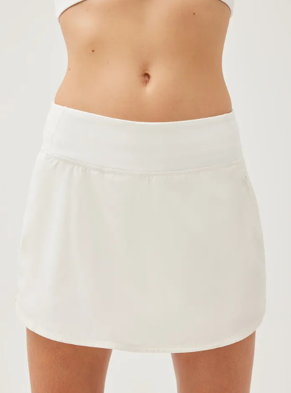 OUTDOOR VOICES Women's Hudson 4" Skort Size XXL White Lightweight NWT